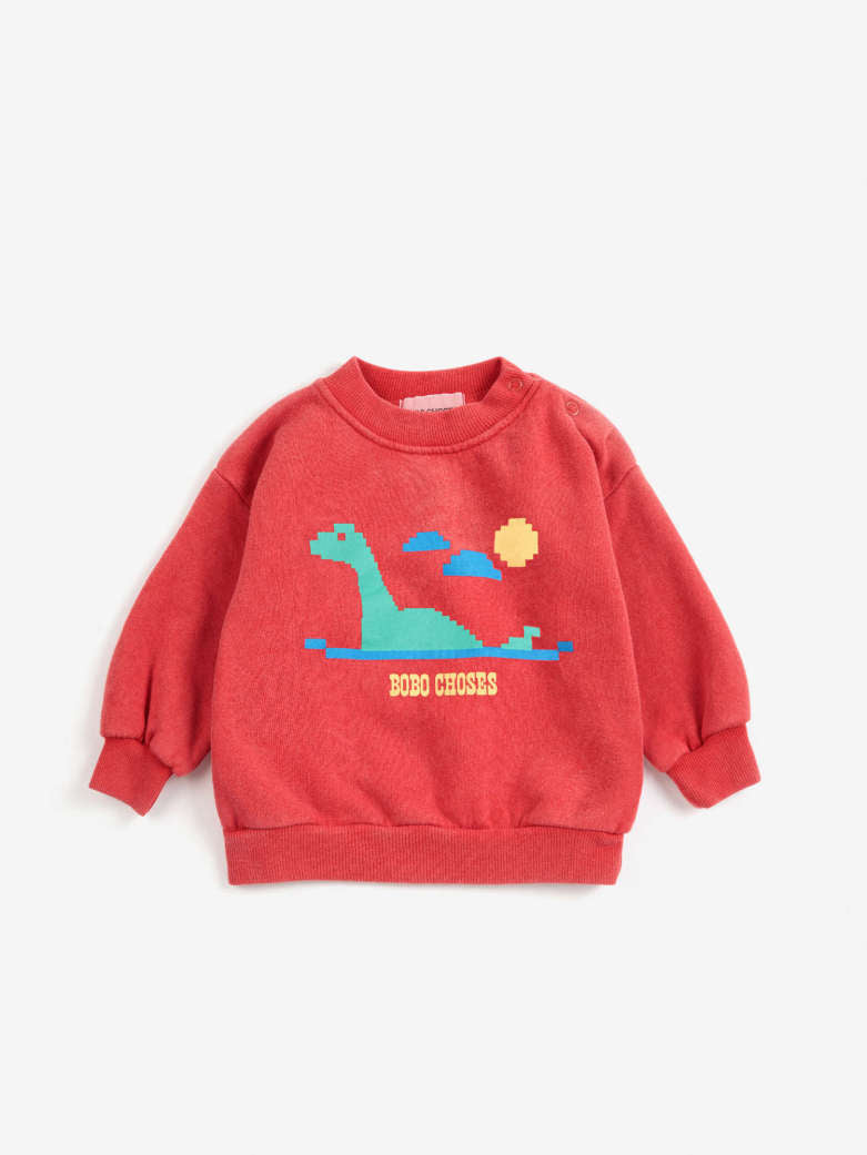 Bobo Choses - baby - lake monster sweatshirt