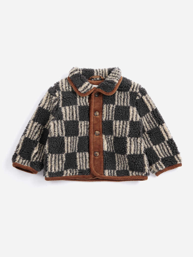 Bobo Choses - baby - almost moiré sheepskin jacket