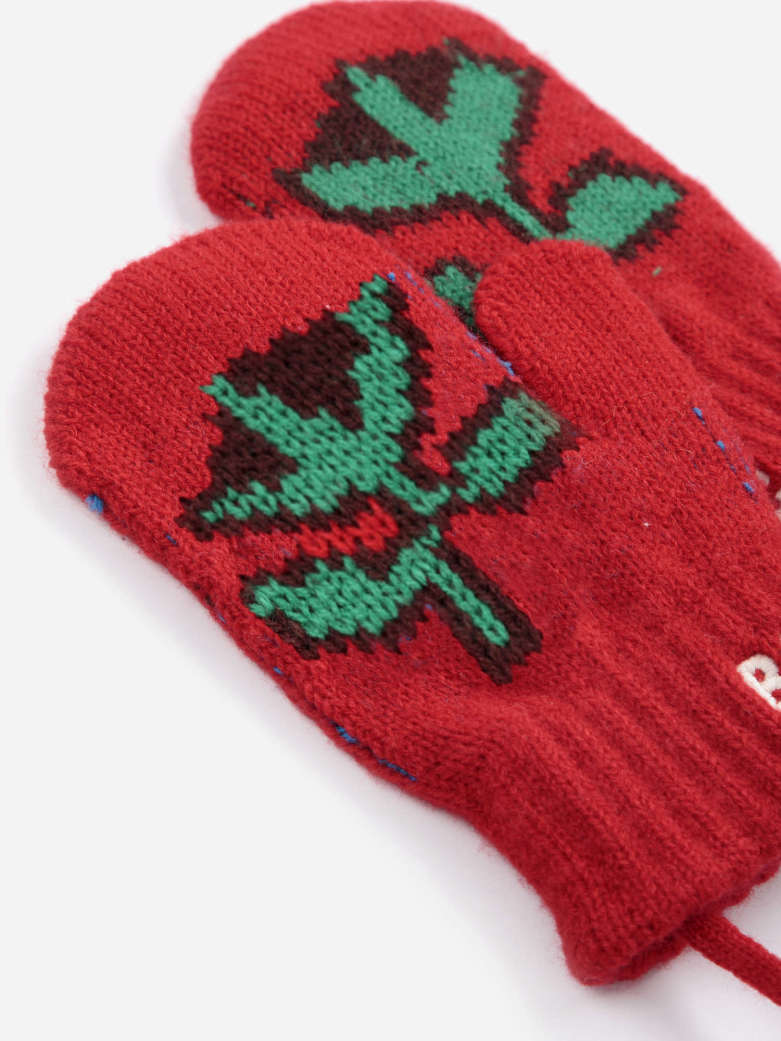 Bobo Choses - baby - blossom knitted mittens