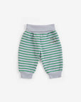 Bobo Choses - baby - stripes joggers - green