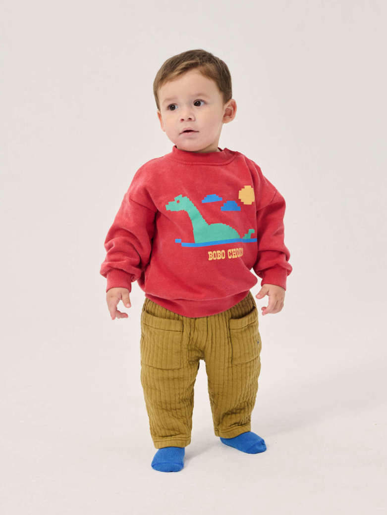 Bobo Choses - baby - lake monster sweatshirt