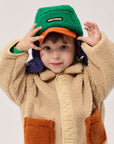 Bobo Choses - baby - color block chapka - green