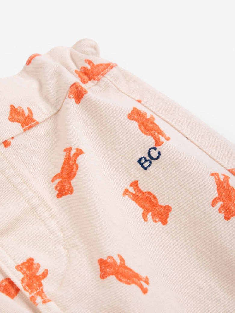Bobo Choses - baby - softpaw monster allover denim pants