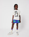 Bobo Choses - kids - lucky clover allover skirt - blue