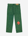 Bobo Choses - kids - joker corduroy pants - green