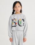 Bobo Choses - kids - Spring Letters cropped sweatshirt