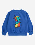 Bobo Choses - kids - roll the dice sweatshirt - blue