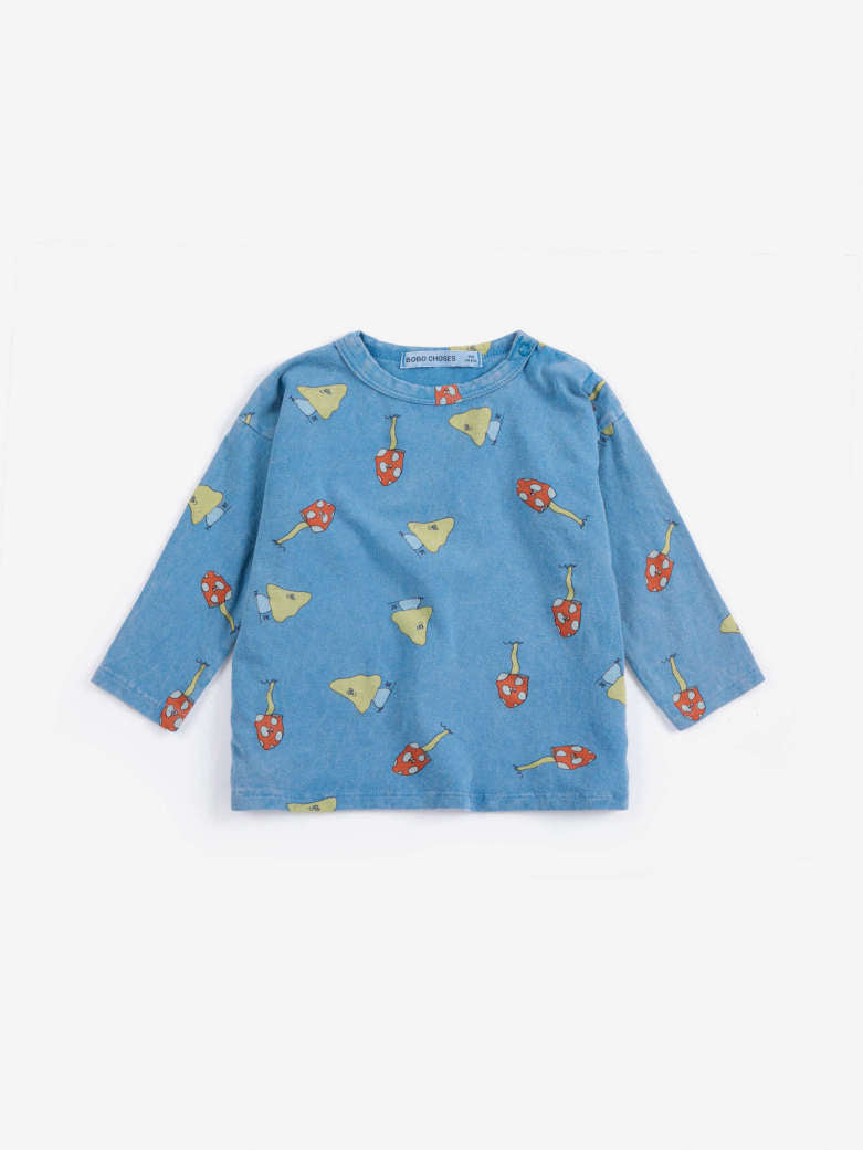 Bobo Choses - baby - mush monster duo allover t-shirt