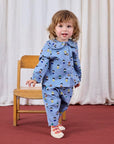 Bobo Choses - baby - game pawns allover denim pants - light blue