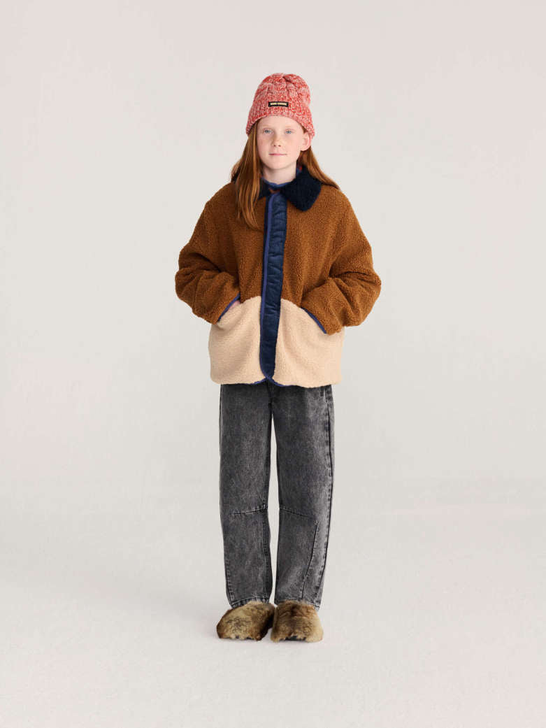Bobo Choses - kids - Stamp Bloom all over reversible jacket