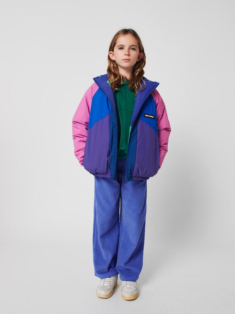 Bobo Choses - kids - lucky clover allover reversible anorak - purple