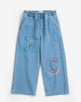 Bobo Choses - kids - embossed denim pants