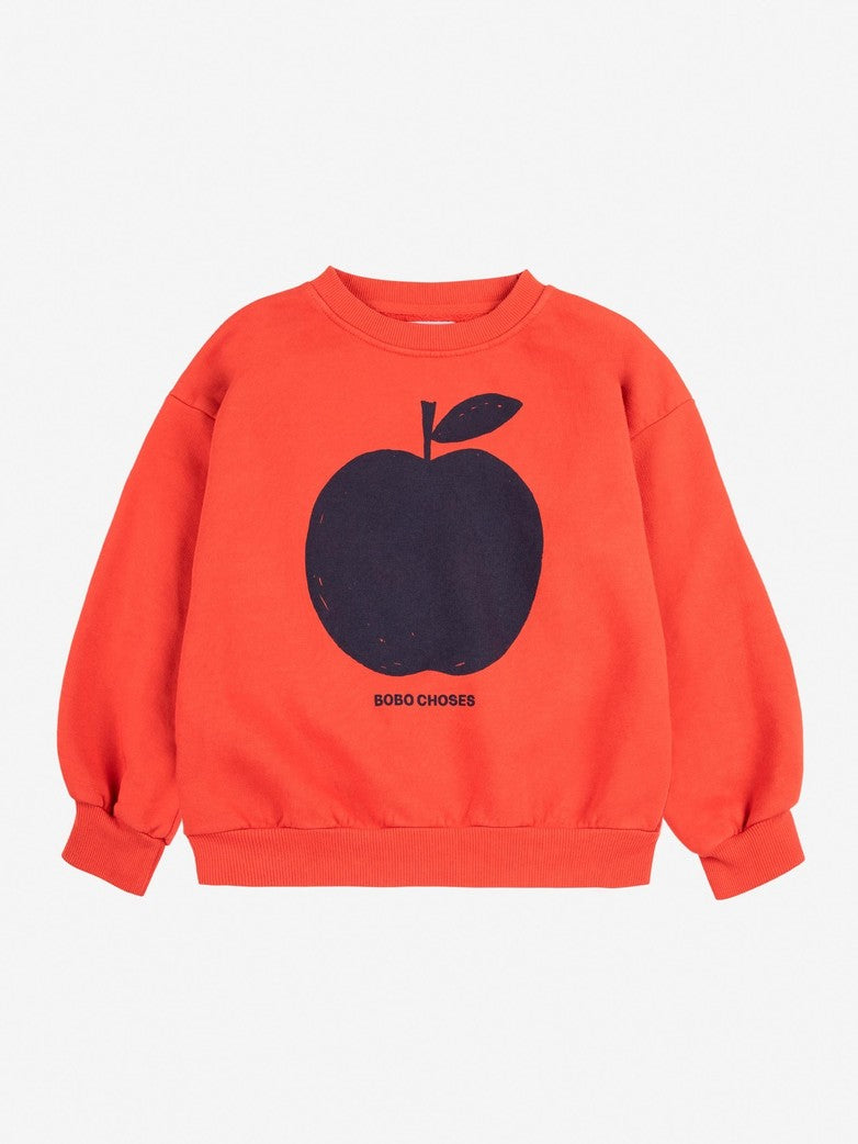 Bobo Choses Iconic - kids - poma red sweatshirt