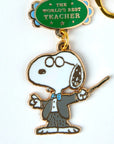 Snoopy - worlds best teacher key ring