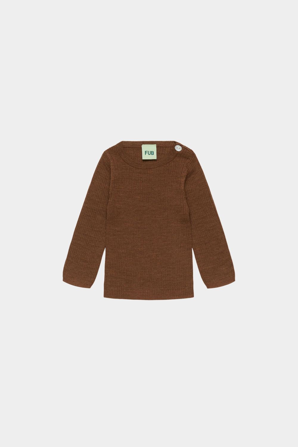 Fub - baby - rib merino wool top - hazel melange