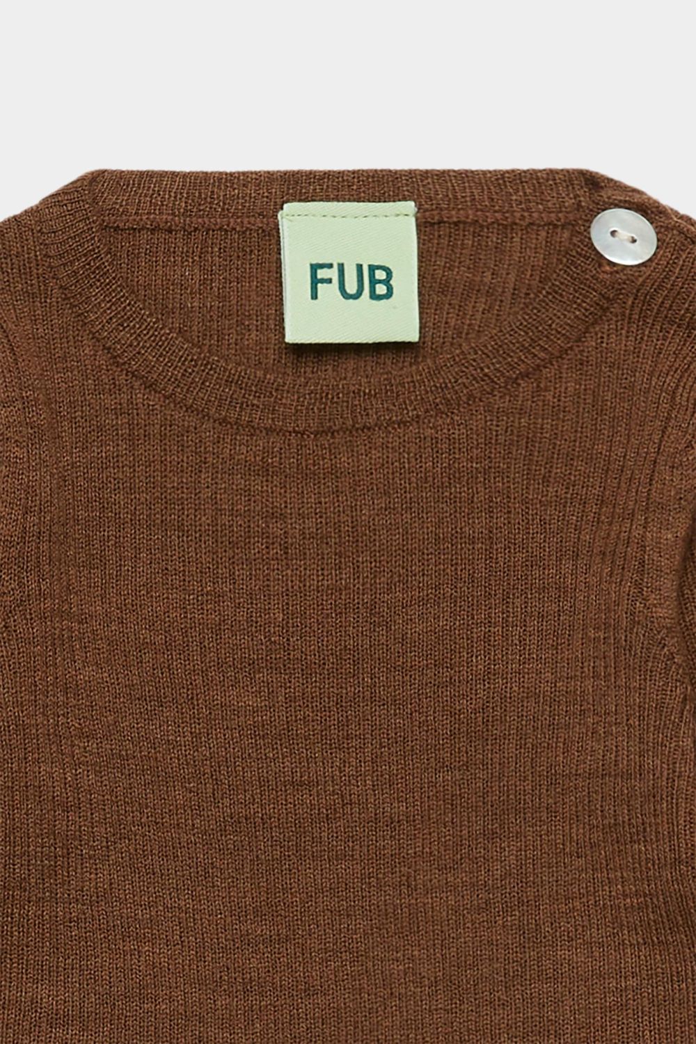 Fub - baby - rib merino wool top - hazel melange