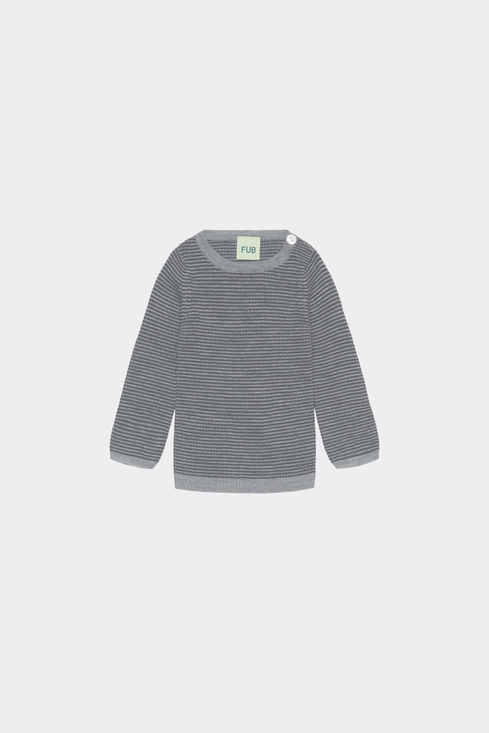 Fub - baby - rib merino wool top - steel/dark navy
