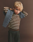 Fub - kids - raglan merino wool crew sweater - hazel melange