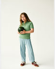 Fub - knit pants - pale blue/pine