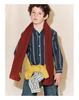 Tangerine - stonewashed barrel pants - indigo
