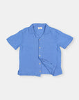 Buho - kids - linen shirt - ocean blue