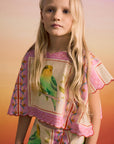 Maison Mangostan - birds patchwork top
