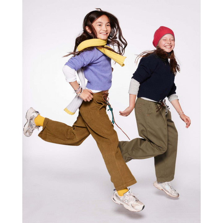 Maan - buddy - woven trousers - kaki