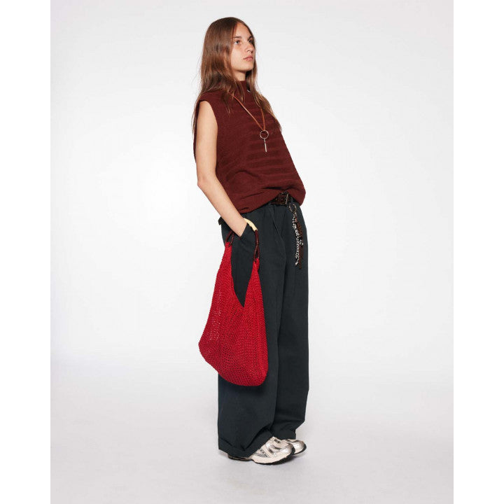 Maan - buddy - woven trousers - navy