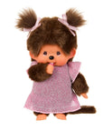 Monchhichi - girl with pink glitter dress (20cm)