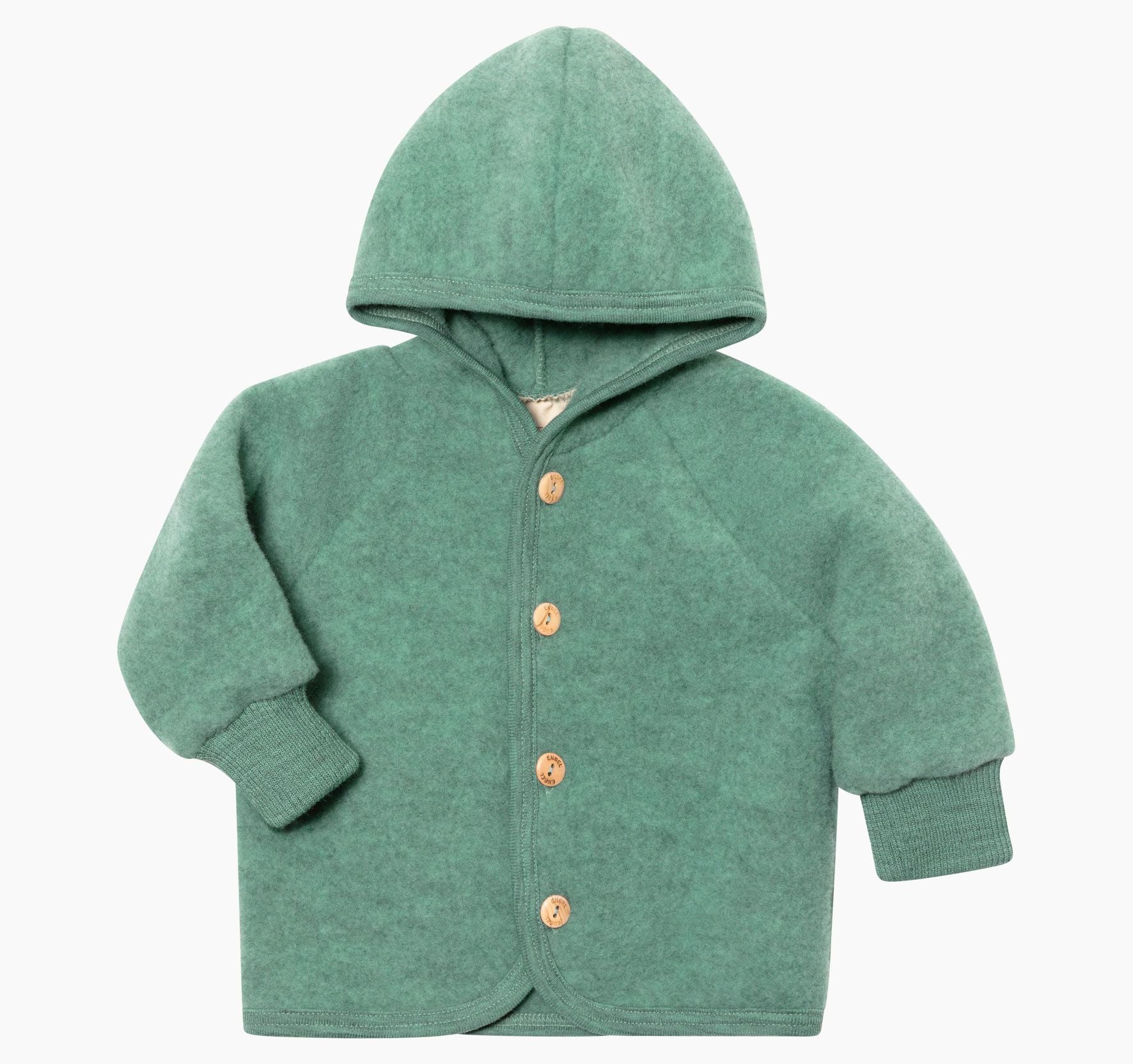 Engel Natur - Hooded Jacket - jade melange