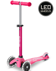 Micro Step - Scooter Mini Micro deluxe led - pink