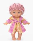 Minikane - Alice at home and her pink striped bath set