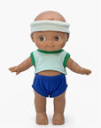 Minikane - Noah at sports and his mint blue roller skating outfit