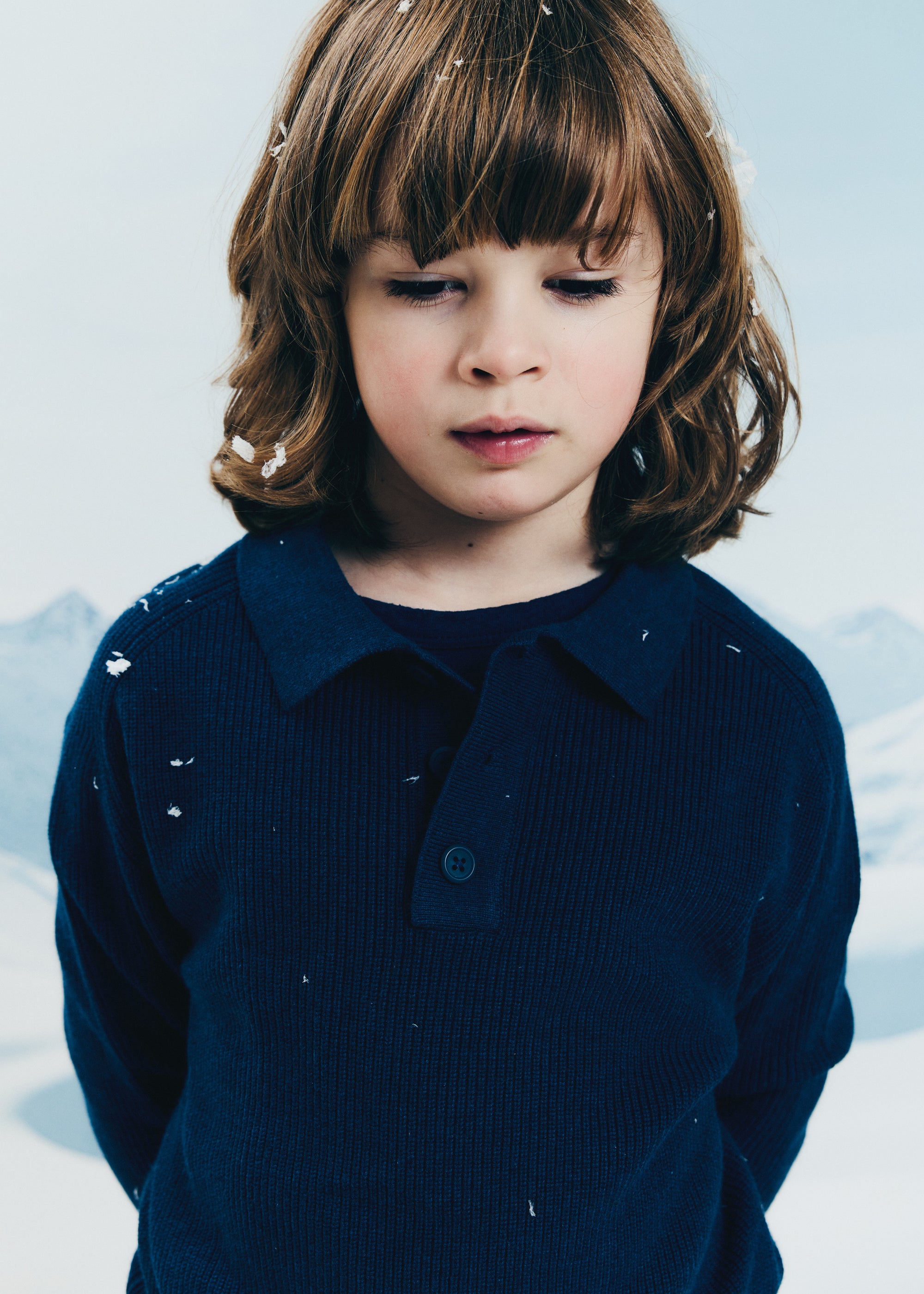 Morley - zietse - cashmy knit polo - azimuth