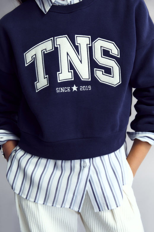 The New Society - Eva TEEN Sweatshirt - Infinite navy