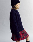 The New Society - Martina Skirt -  Galactic Red Check