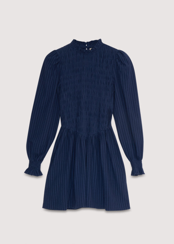 The New Society - Nora TEEN Short Dress - infinite Navy