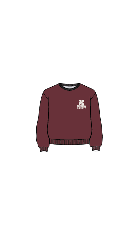 The New Society - TNS Logo EXCLUSIVE Sweatshirt - Plum Fantasy