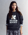 The New Society -TNS Logo Sweatshirt - Galactic Grey Melange