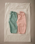 Cozmo brand - ATENAS313w5 - cotton twill pants - silver pink