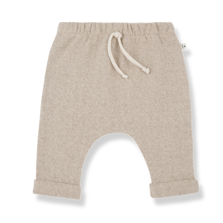 1+ in the family - alain - fleece trousers - beige