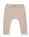 1+ in the family - pia - soft striped leggings - nude