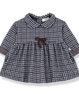 1+ in the family - julia - check fleece dress - dark blue
