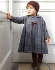 1+ in the family - julia - check fleece dress - dark blue