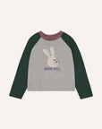 The campamento - kids - rabbit good day t-shirt - grey
