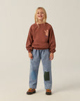 The campamento - kids - rabbit sweatshirt - brown