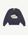 Main Story - bubble sweatshirt - graystone blue
