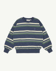 Main Story - bubble sweatshirt - vintage indigo stripe