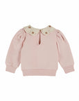 Emile et Ida - baby - crochet sweatshirt - peony