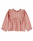 Emile et Ida - baby - volant blouse - vichy gingham
